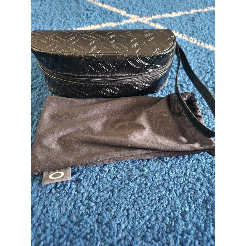 Oakley Soft Case Faux Leather Zip Up Glasses Case with Pouch